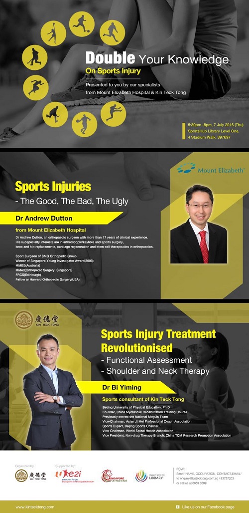 Double Your Knowledge on Sports Injuries